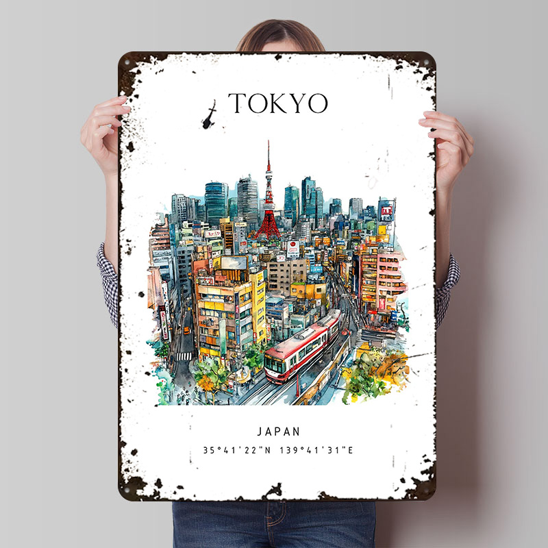Retro Gaming Japan - Tokyo Giappone Viaggio Stampato Poster Personalizzato