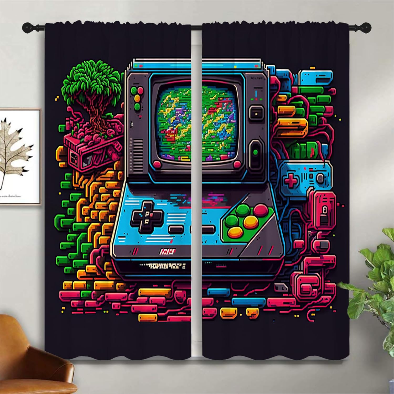 Retro Gaming Japan - Tende Oscuranti con Motivo Joystick Arcade