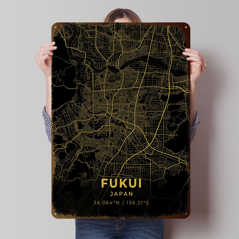 Retro Gaming Japan - Fukui Giappone Poster in banda stagnata