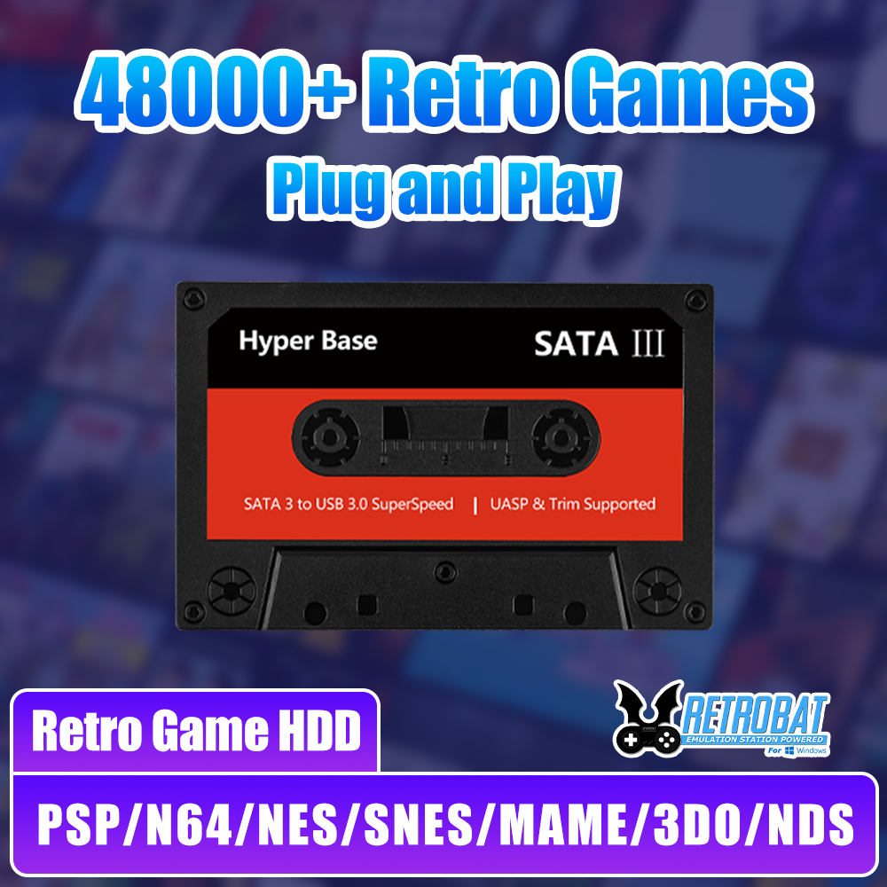 Retro Gaming Hard Drive - Batocera 500G Disco rigido per giochi
