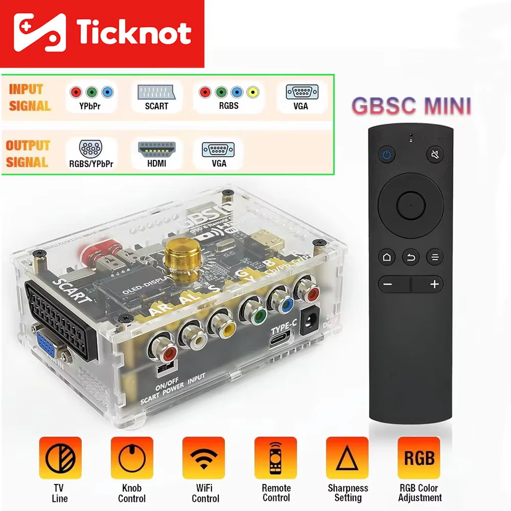 Retro Gaming Hard Drive - TicKnot GBS Control GBSC MINI Convertitore