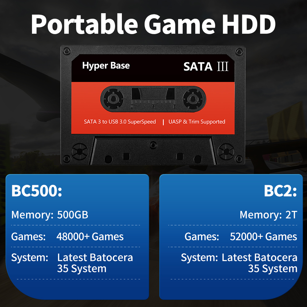 JMachen 500G/2TB Disco rigido  - Retro Gaming Hard Drive recensione e prezzo